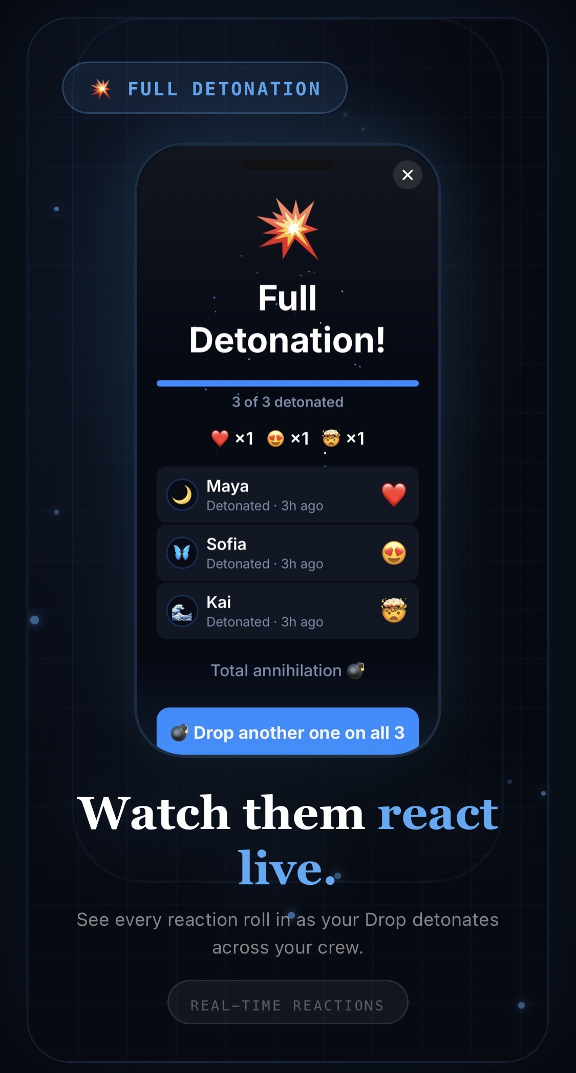 Watch them react live.